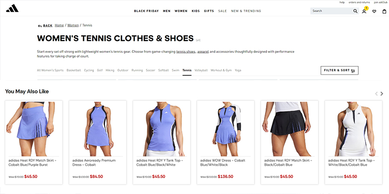 Discover Top 10 Tennis Dress Suppliers in Europe! 7 Adidas