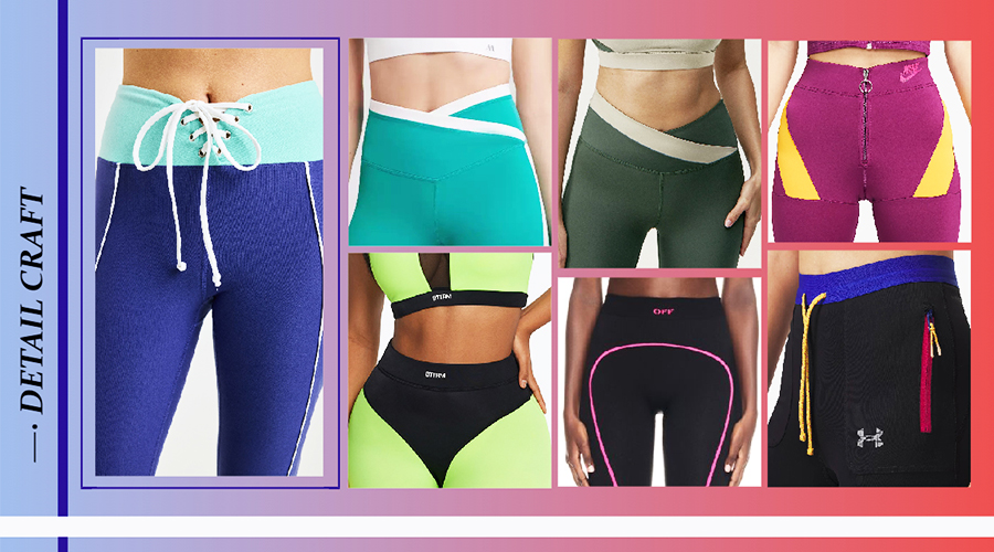 Unlocking the Color-Blocking Craft of Yoga Apparel: Leading the New Trend in Fashion and Fitness 6 Waist Detail Design
