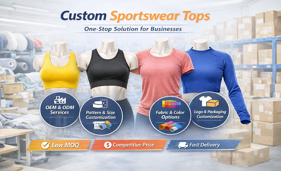 Sportswear Tops Explained: From Tank Tops to Custom OEM Production 3 Custom Sportswear Tops