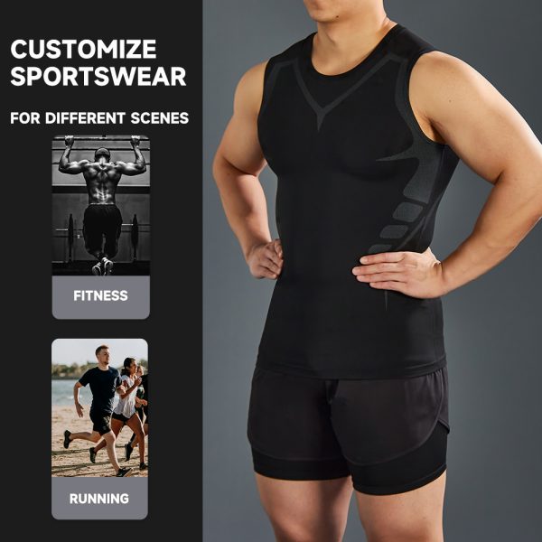 Mens Compression Tank Top Casual Slim Quick Dry Sport Vest 3 Compression Tank Top 4