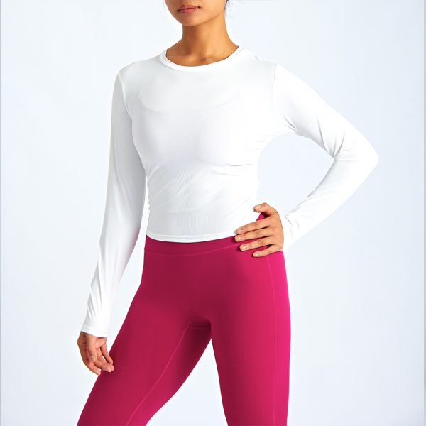Long Sleeve Gym Shirts Quick Drying Skin Friendly Spotrs Tops 4 Gym Shirts 5