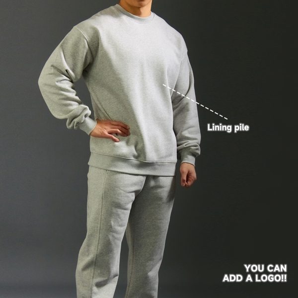Men Crewneck Hoodie Custom Logo Sweatshirt | Sportswear Manufacturers China 3 Men Crewneck Hoodie 3