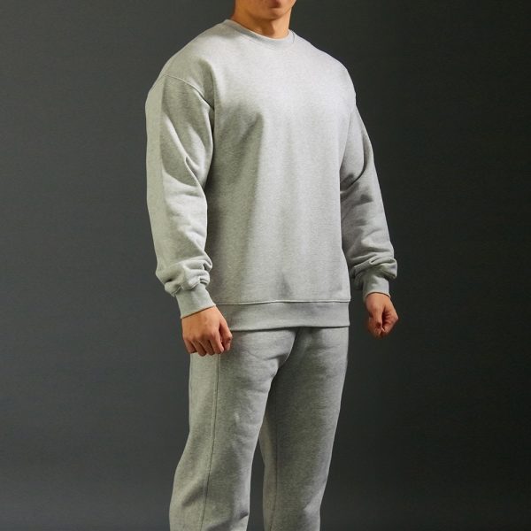 Men Crewneck Hoodie Custom Logo Sweatshirt | Sportswear Manufacturers China 1 Men Crewneck Hoodie 4