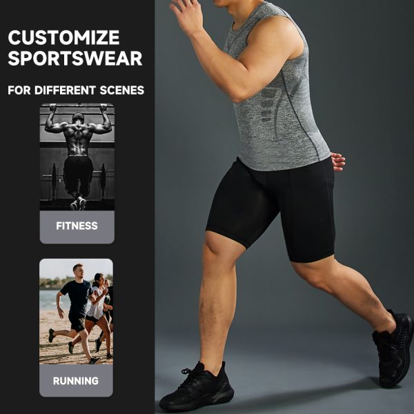 Men's Running Shorts Stretch Wicking Quick Dry Training Sweatpants 4 Men’s Running Shorts 4