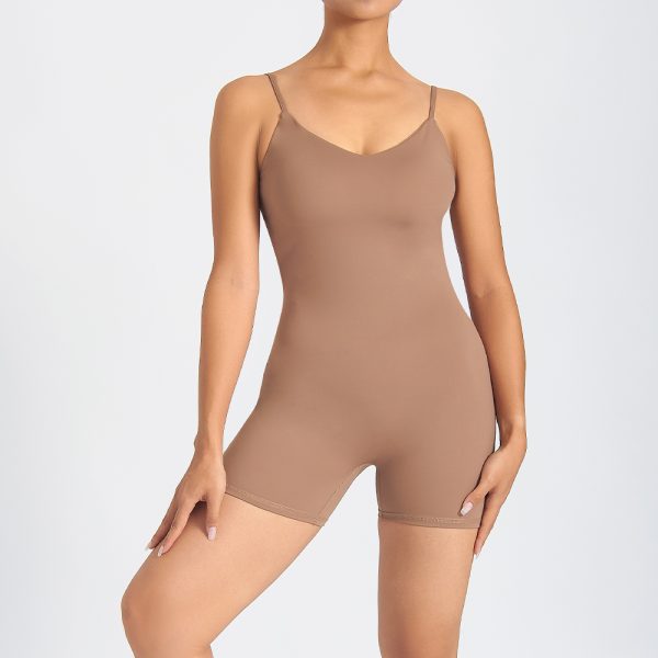 Women Sports Shorts Rompers One Piece Backless Bodysuits 1 women yoga rompers 2