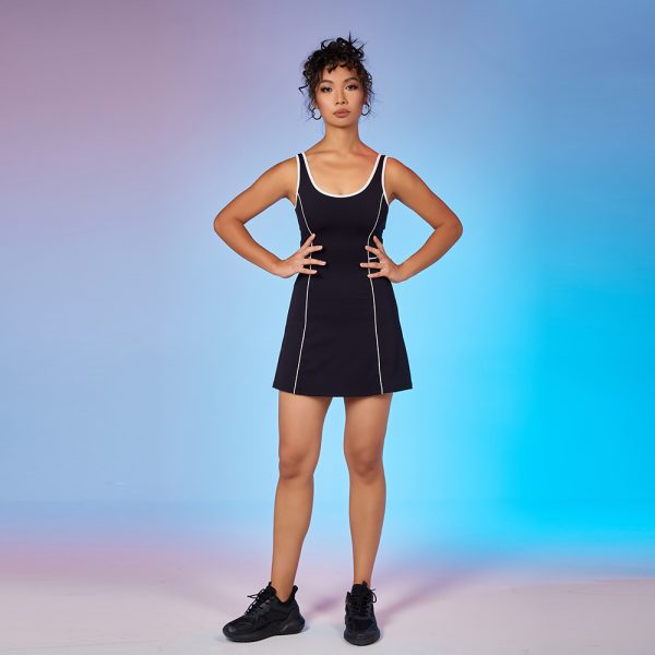 Sports Dress Beauty Back Gym Fitness Golf Tennis Skirts 2 Back Hollow Out Dress 4
