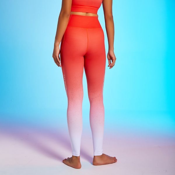 Woman Gradient Yoga Pants Workout Tights Gym Leggings 3 Gradient color legging 2