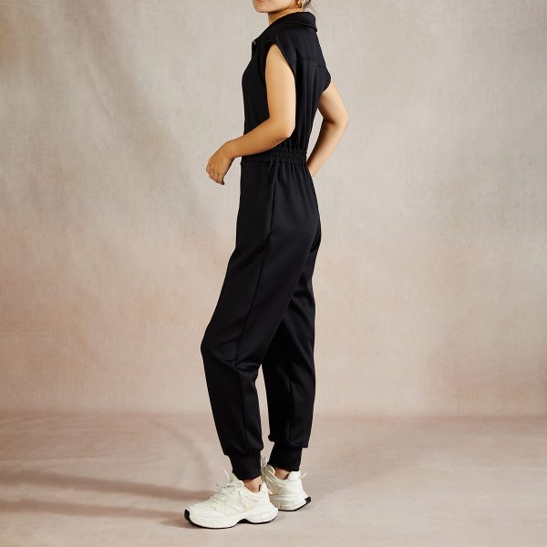 Women's Air Layer Bodysuit Sleeveless High Waist Casual Jumpsuit 3 One-piece Trousers 2