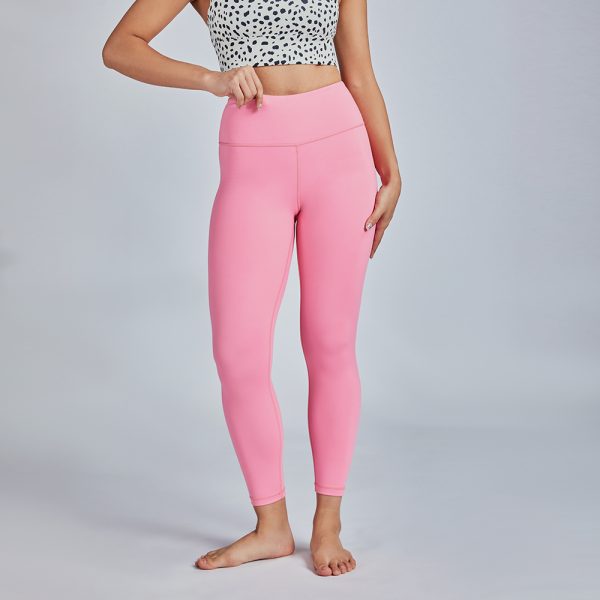 Renewable Fabric Yoga Pants Hip Lift Workout Tights 1 pink yoga legging