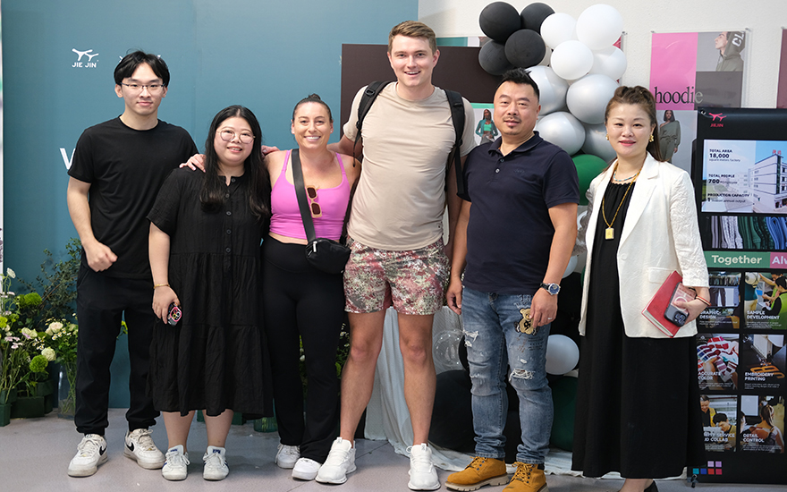 Bulk Sportswear Supplier 6 with customer