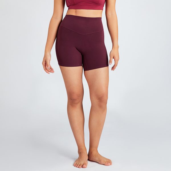 Fitness Short Pants Four-Way Stretch Solid Color Exercise Shorts 1 yoga shorts sets (3)