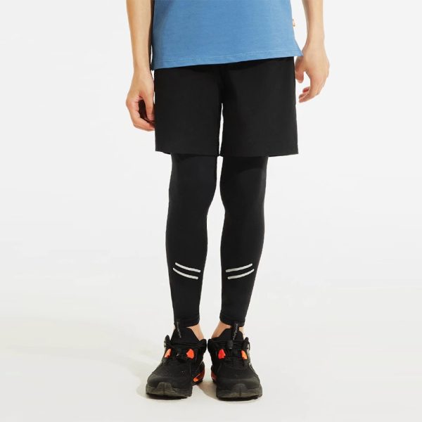 Boys' Athletic Shorts Double Layer Drawstring Pants Sportswear 3 Athletic Shorts (2)