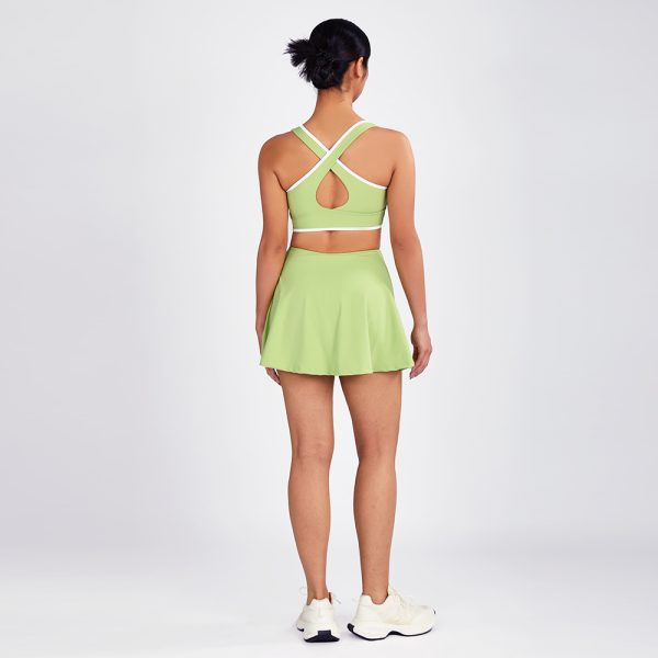 Pleated Tennis Dress for Women | Cross Strap Sports Dress 3 Cross Strap Sports Dress (2)