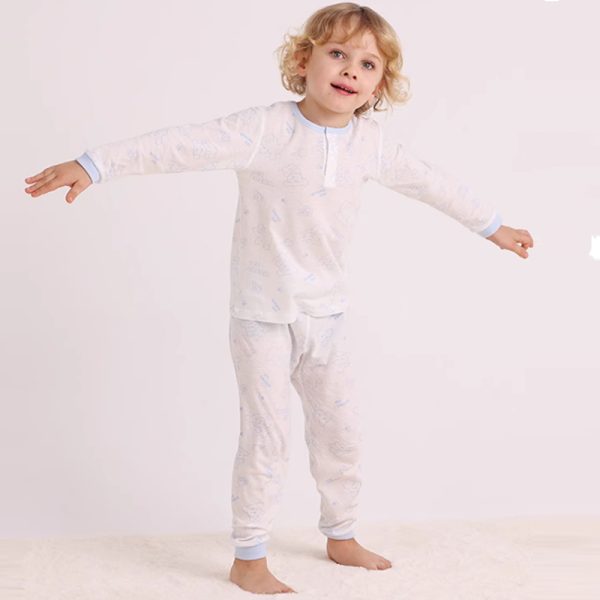 Sweet Pink Kids’ Pajama Set With Cute Pattern Design 3 Kids’ Pajama Set (3)