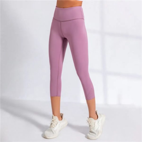 Gym Capris Legging Workout Tights Soft Slim Yoga Pants 1 Gym Capris (3)
