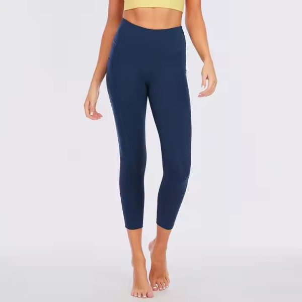 Navy Yoga Capris (2)