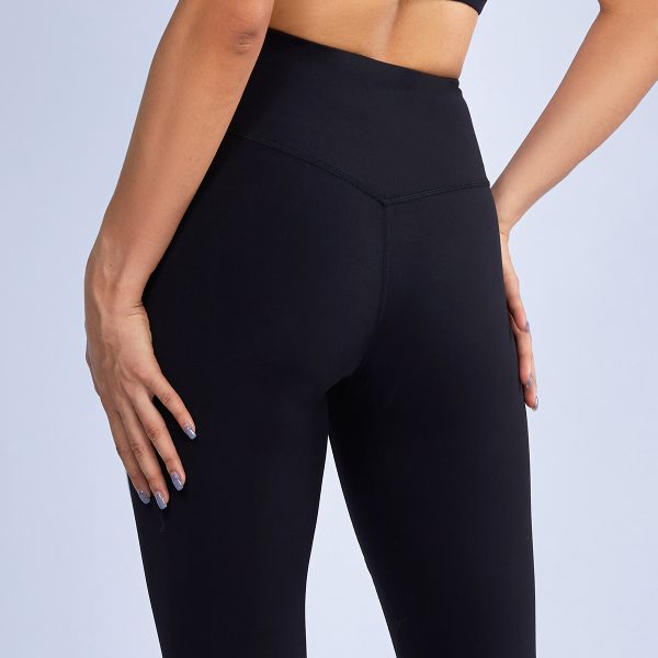 Recycled Nylon Leggings with White Trim Soft Brushed Feel 3 Recycled Nylon Leggings (2)