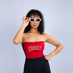 Red Strapless Bodysuit (2)