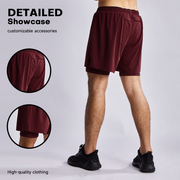 Burgundy Training Shorts (1)