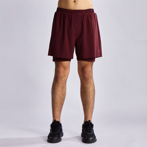 Burgundy Training Shorts (2)