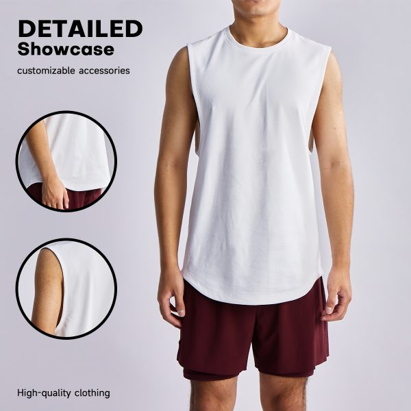 Cotton Sports Tank Workout Vest for Men Custom OEM Available 2 Cotton Sports Tank (5)
