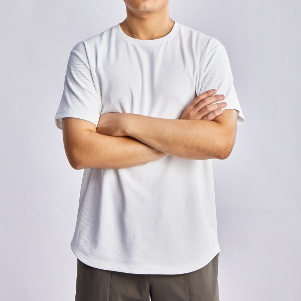 Custom Men’s Mesh Tee with Sweat-Hiding Tech Quick-Dry 1 Custom Men’s Mesh Tee (4)