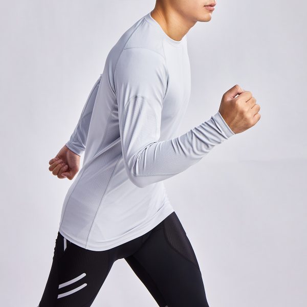 Men’s Workout Tee Breathable Long Sleeve Top for Sport 4 Men’s Workout Tee (3)