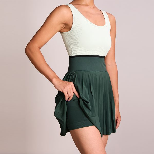 Colorblock Seamless Tennis Dress with Open-Back Design 2 Seamless Tennis Dress (3)