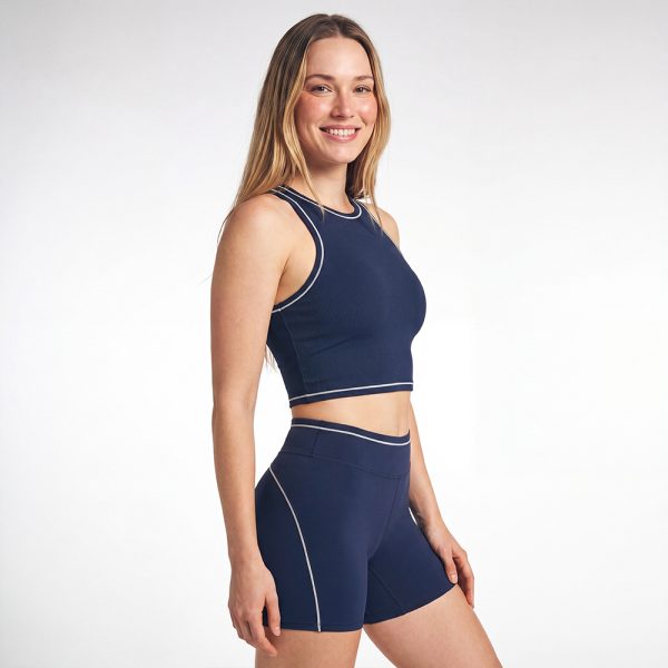 Crop Top And Shorts 2Pcs Yoga Wear