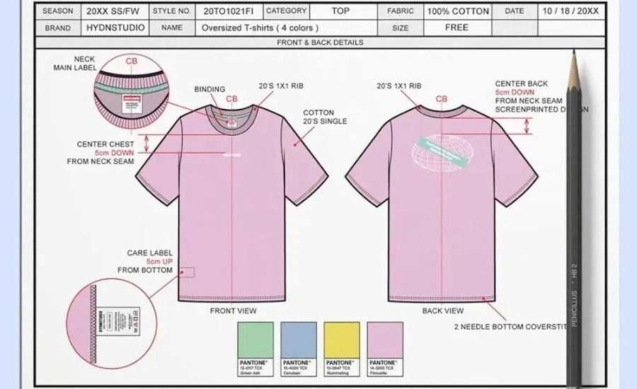 How Long Does Custom Activewear Production Take? 16 Custom Sportswear Tech Pack