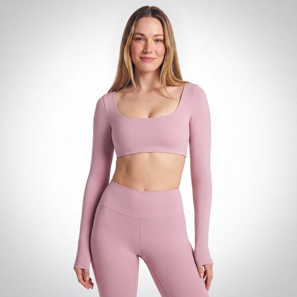 Long Sleeve Twist Back Sports Bra Tank Top | Custom Fitness Clothing 2 Long Sleeve Sports Tank Top