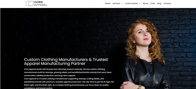 Top 10 Private Label Activewear Manufacturers to Build Your Brand 9 Cord Apparel