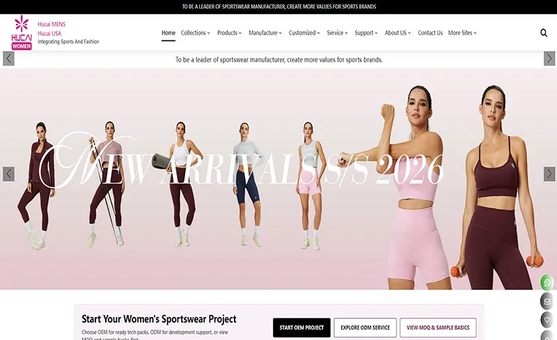 8 Best Sportswear Manufacturers in China for Reliable Sourcing 6 Hucai fitness wear manufacturer
