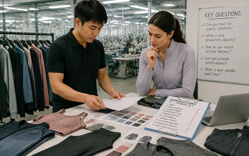 Types of Sportswear Every Activewear Brand Should Know Before Production 8 Key Questions to Ask Your Manufacturer Before Placing an Order