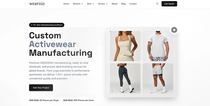 Top 10 Private Label Activewear Manufacturers to Build Your Brand 1 wearzio