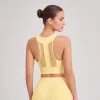 Custom Longline Sports Bra with Front Zip and Mesh Racerback back