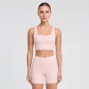 Custom Longline Sports Bra with Square Neck and Wide Underband Custom Longline Sports Bra with Square Neck and Wide Underband