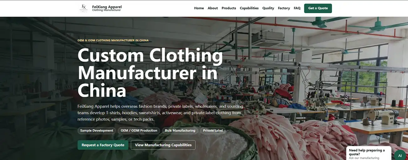 10 Chinese T-Shirt Manufacturers From Basics to Performance Tees 42 FeiXiang Apparel