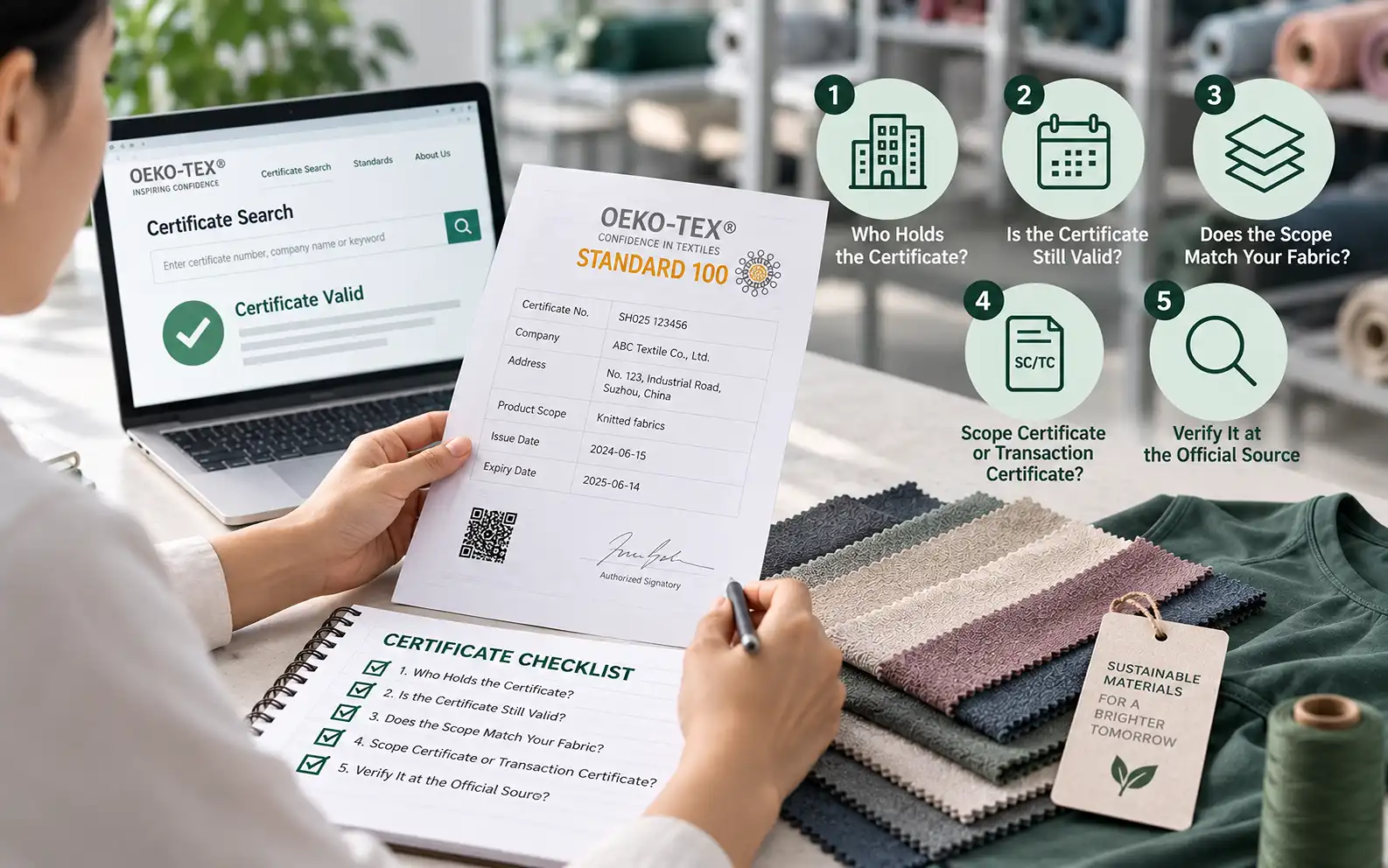 Sustainable Fabric Certifications for Activewear: What Buyers Need to Check 15 Is Your Supplier's Certificate Actually Valid for Your Fabric