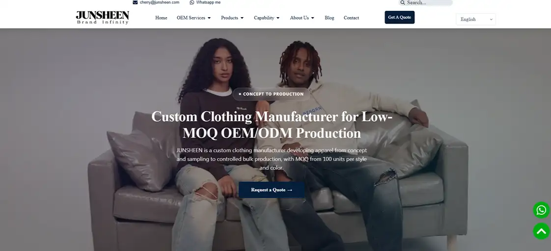 10 Chinese T-Shirt Manufacturers From Basics to Performance Tees 43 JUNSHEEN