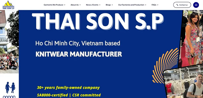 10 Sportswear Manufacturers in Vietnam: Who Makes What? 6 Thai Son S.P