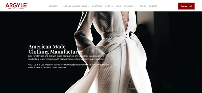10 Top-Rated Sportswear Manufacturers in USA for Wholesale & Private Label 35 ARGYLE Haus of Apparel