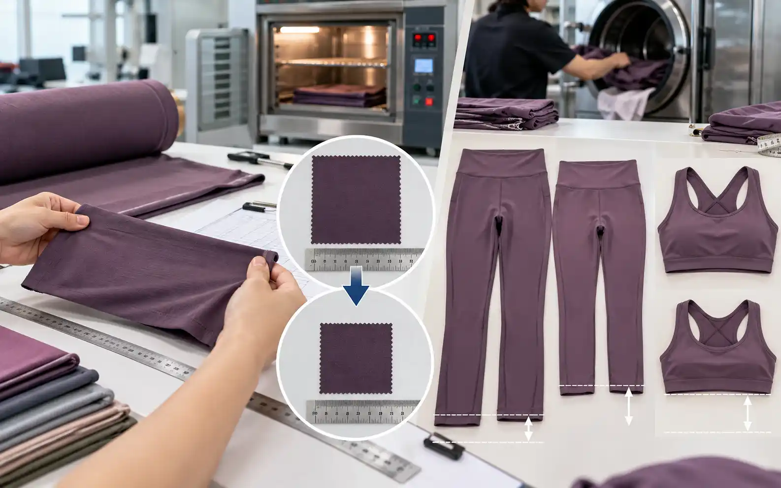 Bulk Order Doesn't Match the Sample? 7 Causes in Activewear Production 17 Fabric shrinkage