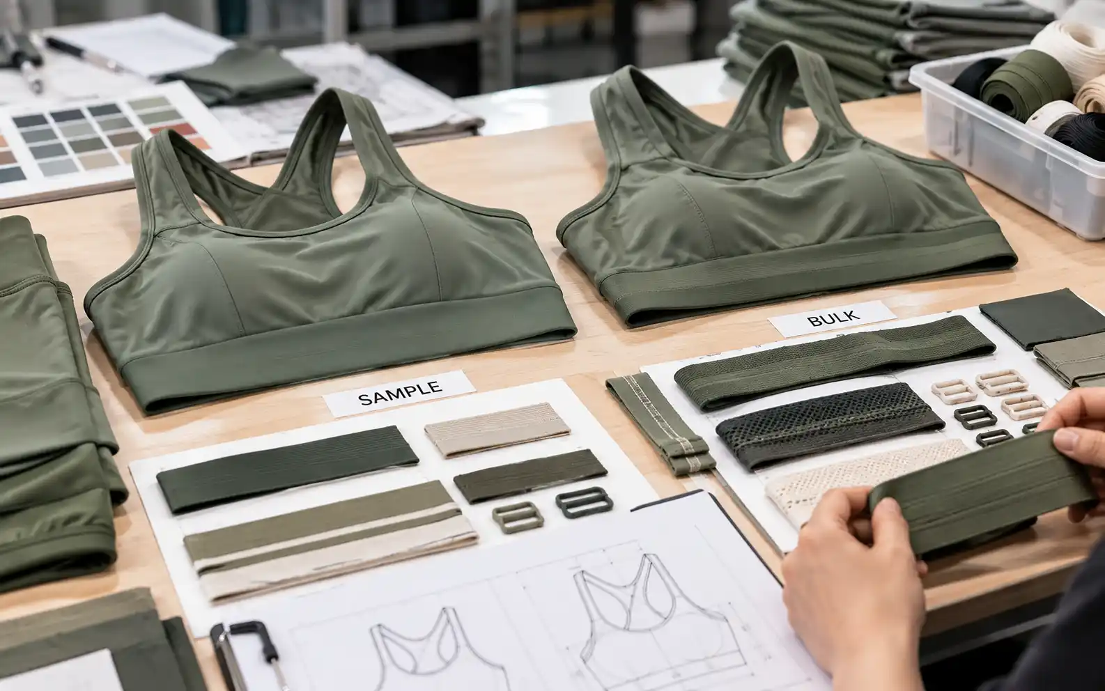 Bulk Order Doesn't Match the Sample? 7 Causes in Activewear Production 19 Trims branding changed
